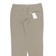 ARMANI COLLEZIONI Linen Blend Womens Trousers Beige Straight Linen W36 L34 Online Hot Sale