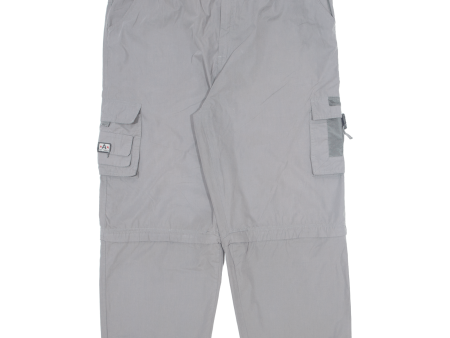 Cargo Outdoor Mens Trousers Grey Regular Straight W44 L28 Online