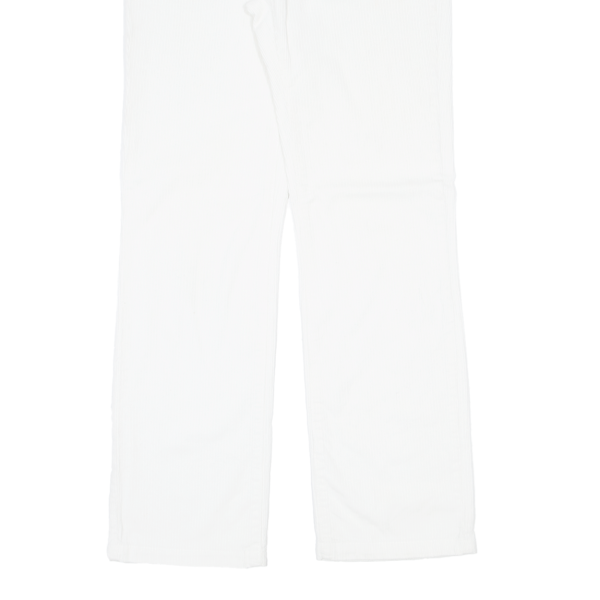 COLUMBIA Womens Corduroy Trousers White Regular Straight W32 L32 Supply