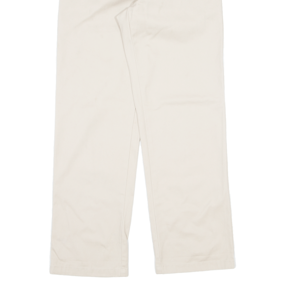 DICKIES Crop Workwear Womens Trousers Beige Regular Straight W28 L29 Online now