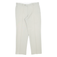 CLASSIC MAN Khaki Mens Trousers Cream Regular Straight 90s W34 L28 For Sale