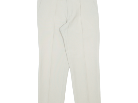 CLASSIC MAN Khaki Mens Trousers Cream Regular Straight 90s W34 L28 For Sale