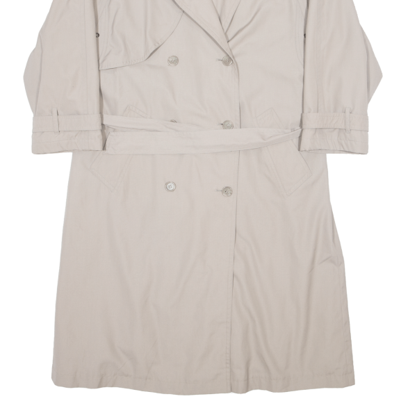 Belted Womens Trench Coat Beige L Fashion