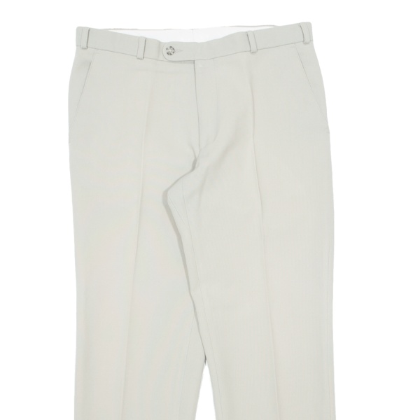 CLASSIC MAN Khaki Mens Trousers Cream Regular Straight 90s W34 L28 For Sale