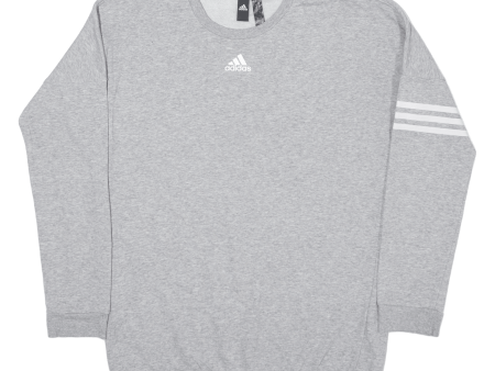 ADIDAS Womens Sweatshirt Grey S Sale