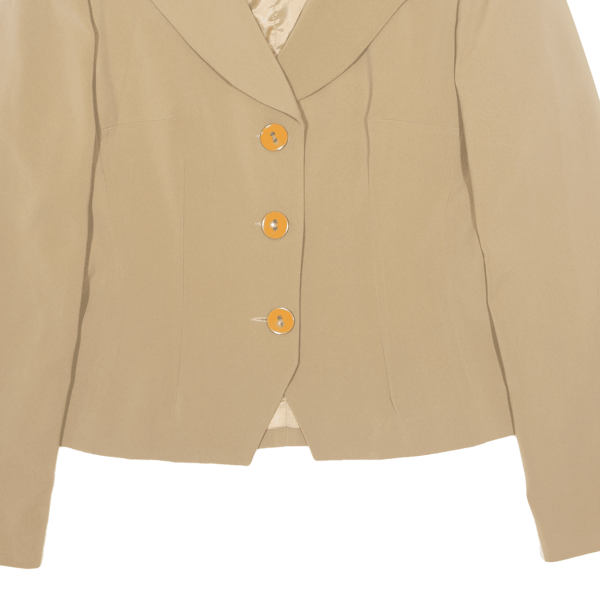 BRIGHTON Womens Blazer Jacket Beige 90s M Online now