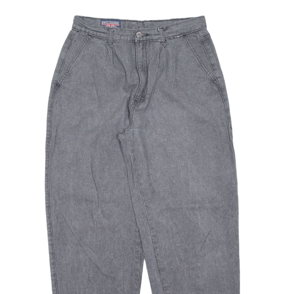 BRITANNIA Womens Trousers Grey Regular Tapered 80s W30 L30 Online Sale