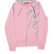 DICKIES Girls Pink Hoodie Full Zip S Hot on Sale