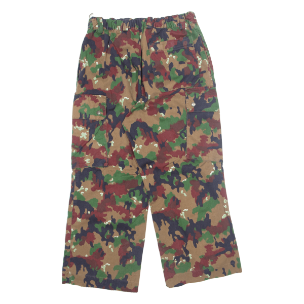 Camo Cargo Mens Trousers Brown Regular Wide-Leg W30 L26 Online Hot Sale