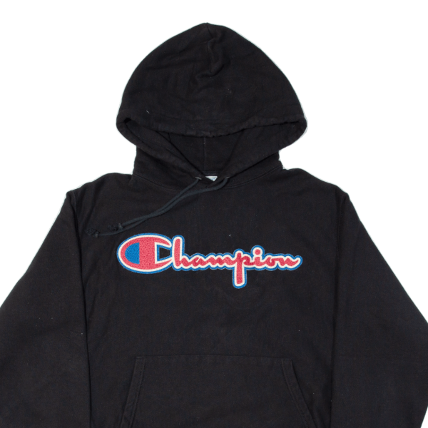 CHAMPION REVERSE WEAVE Mens Black Hoodie M For Sale