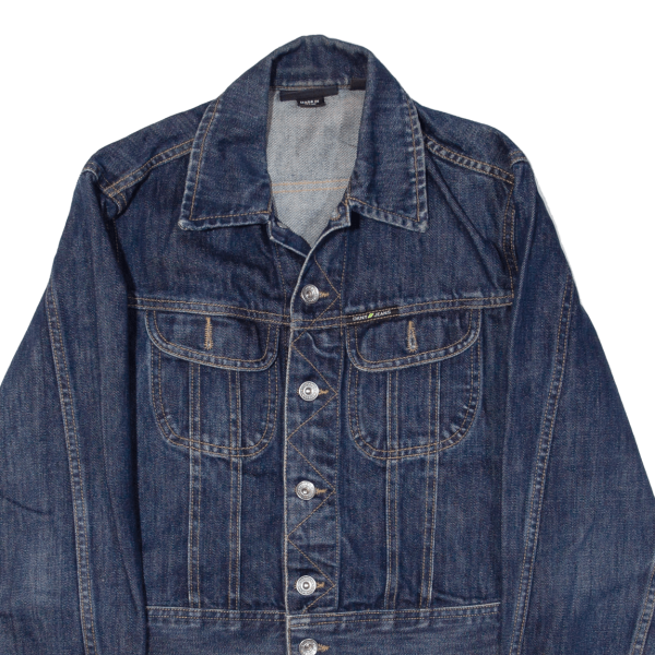 DKNY JEANS Womens Denim Jacket Blue S For Discount