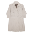 Belted Womens Trench Coat Beige L Fashion