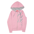 DICKIES Girls Pink Hoodie Full Zip S Hot on Sale